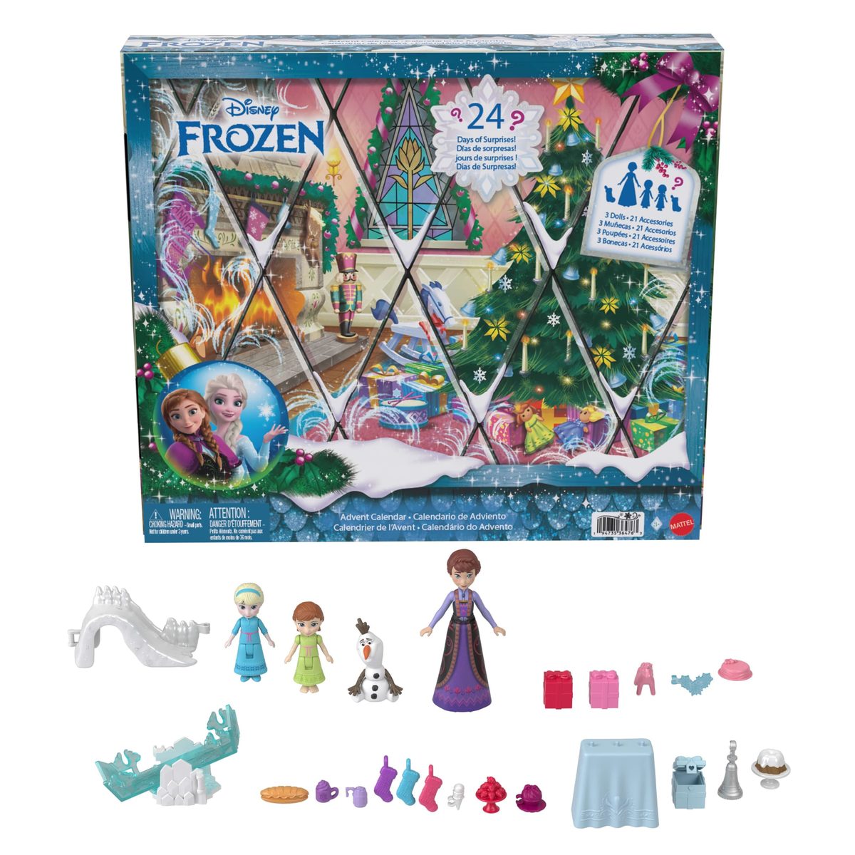 Mattel Disney Frozen Advent Calendar 2026 (Young Anna & Elsa, Mattel)