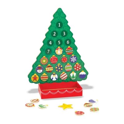 Melissa & Doug Wooden Advent Calendar – Magnetic Christmas Tree