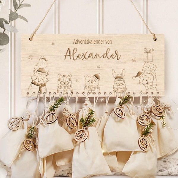 magiCutsde Personalized Advent Calendar I Advent Calendar to Fill