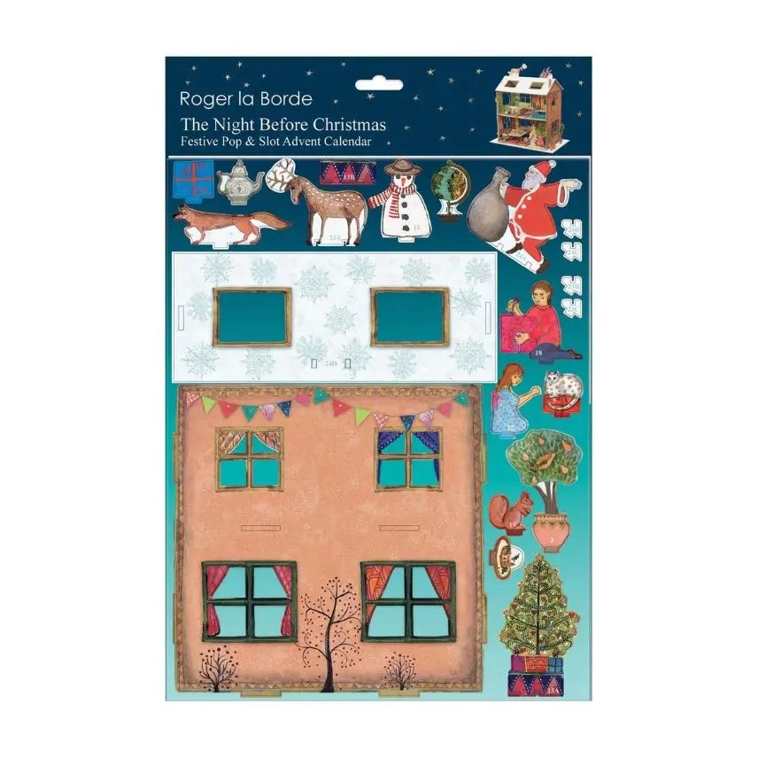 Roger la Borde The Night Before Christmas House Pop and Slot 3D Advent Calendar