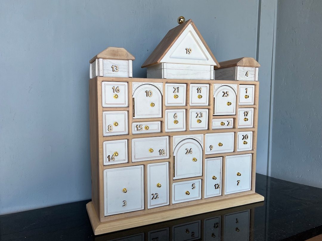 Quixoticwoodworks Heirloom Advent Calendar Apothecary Cabinet