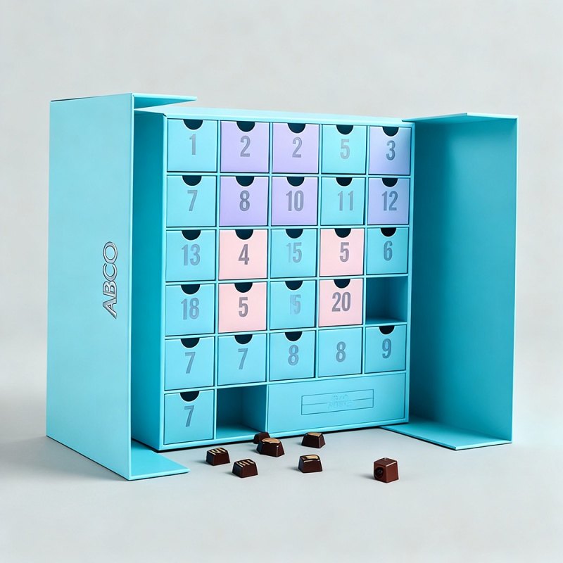 Handcrafted Rigid Advent Calendar Box